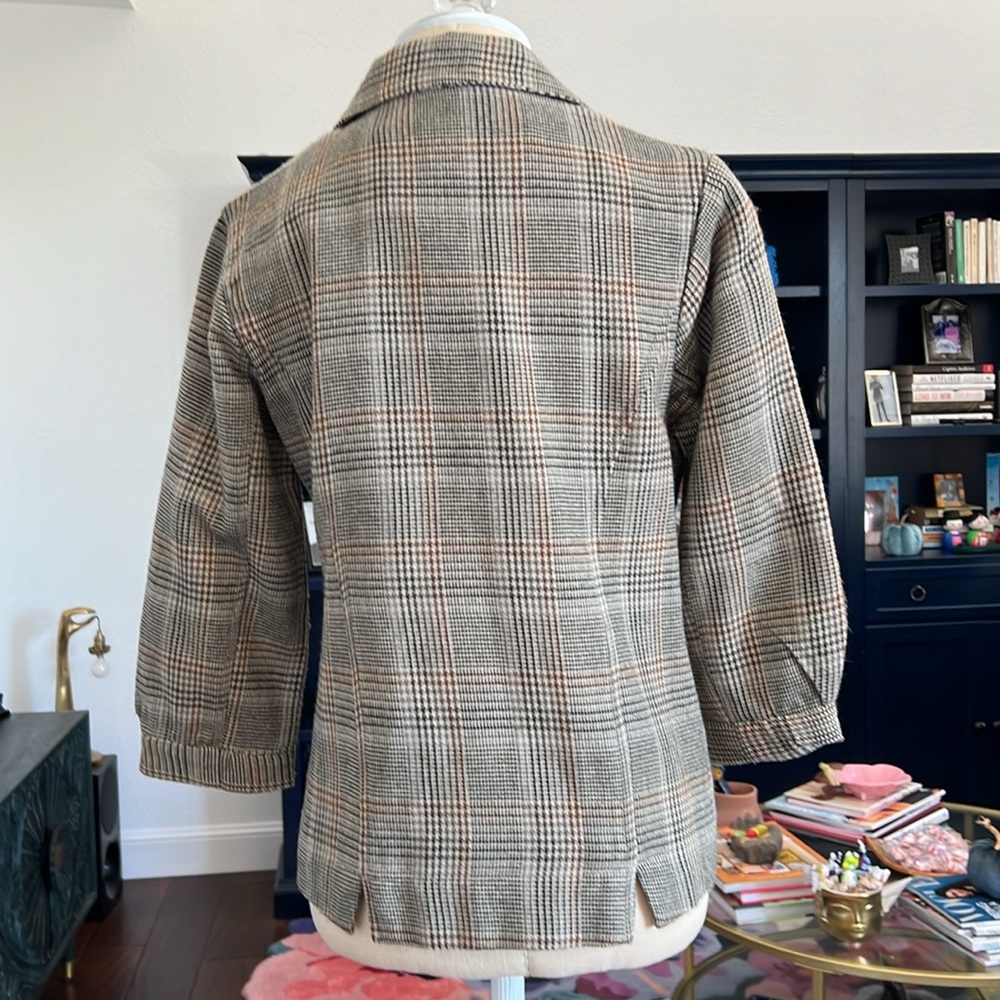 Art and Soul tan plaid blazer size S - Picture 4 of 6